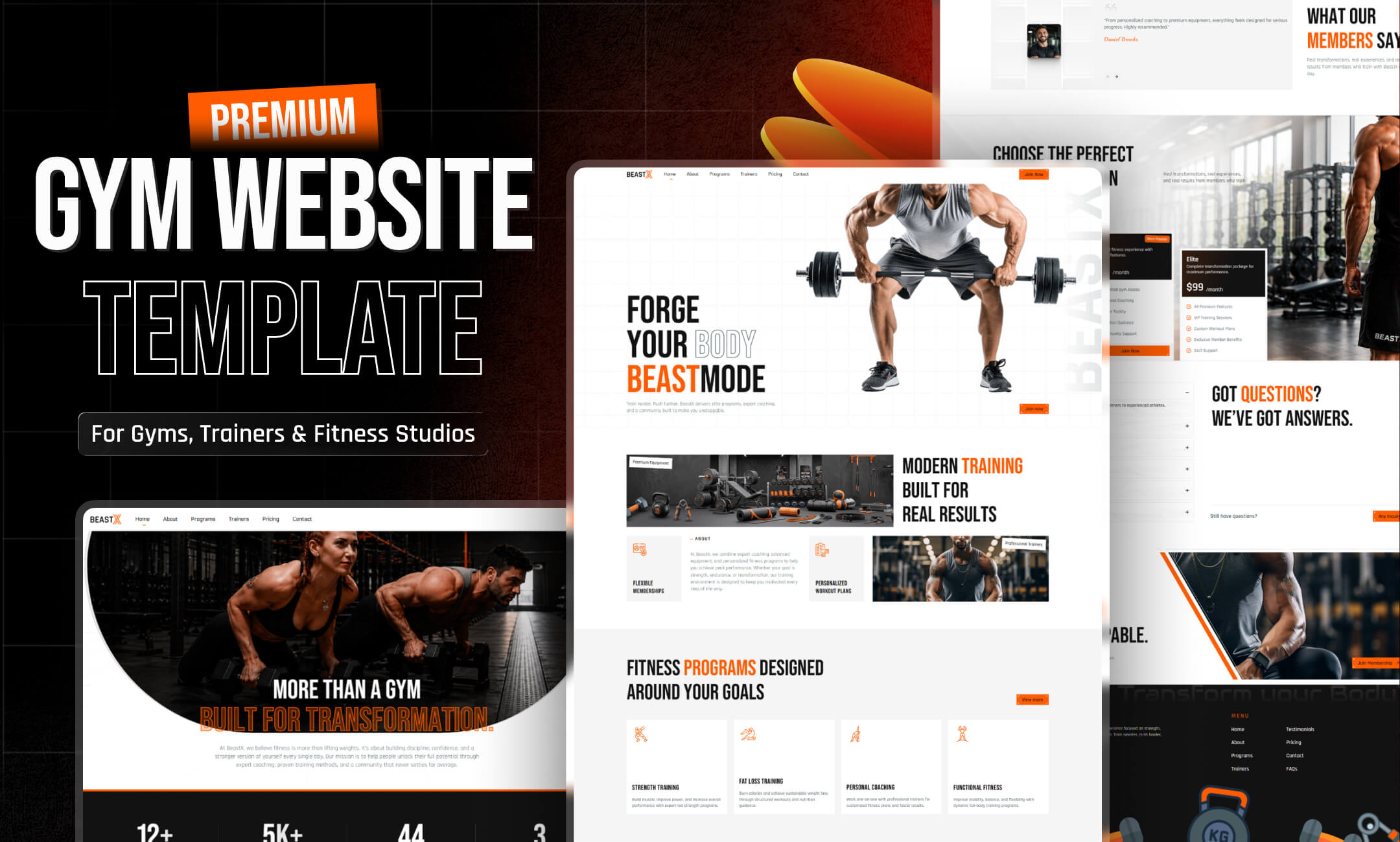 BeastX - Gym & Fitness Framer Template BeastX - Gym & Fitness Framer Template
