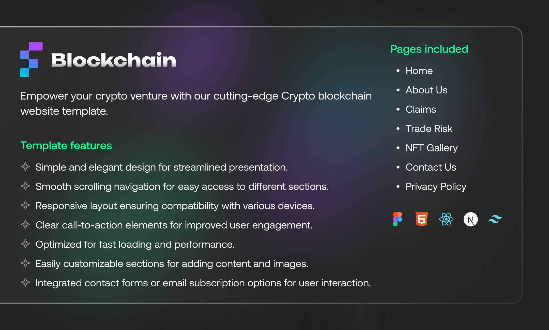 blockchain template