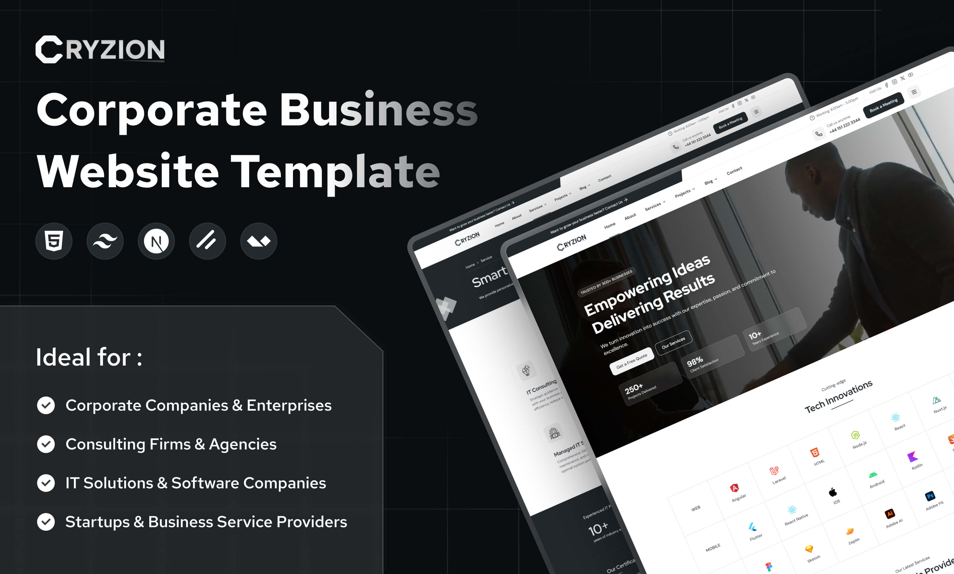 Cryzion – Corporate, Consulting & IT Solutions Business Template