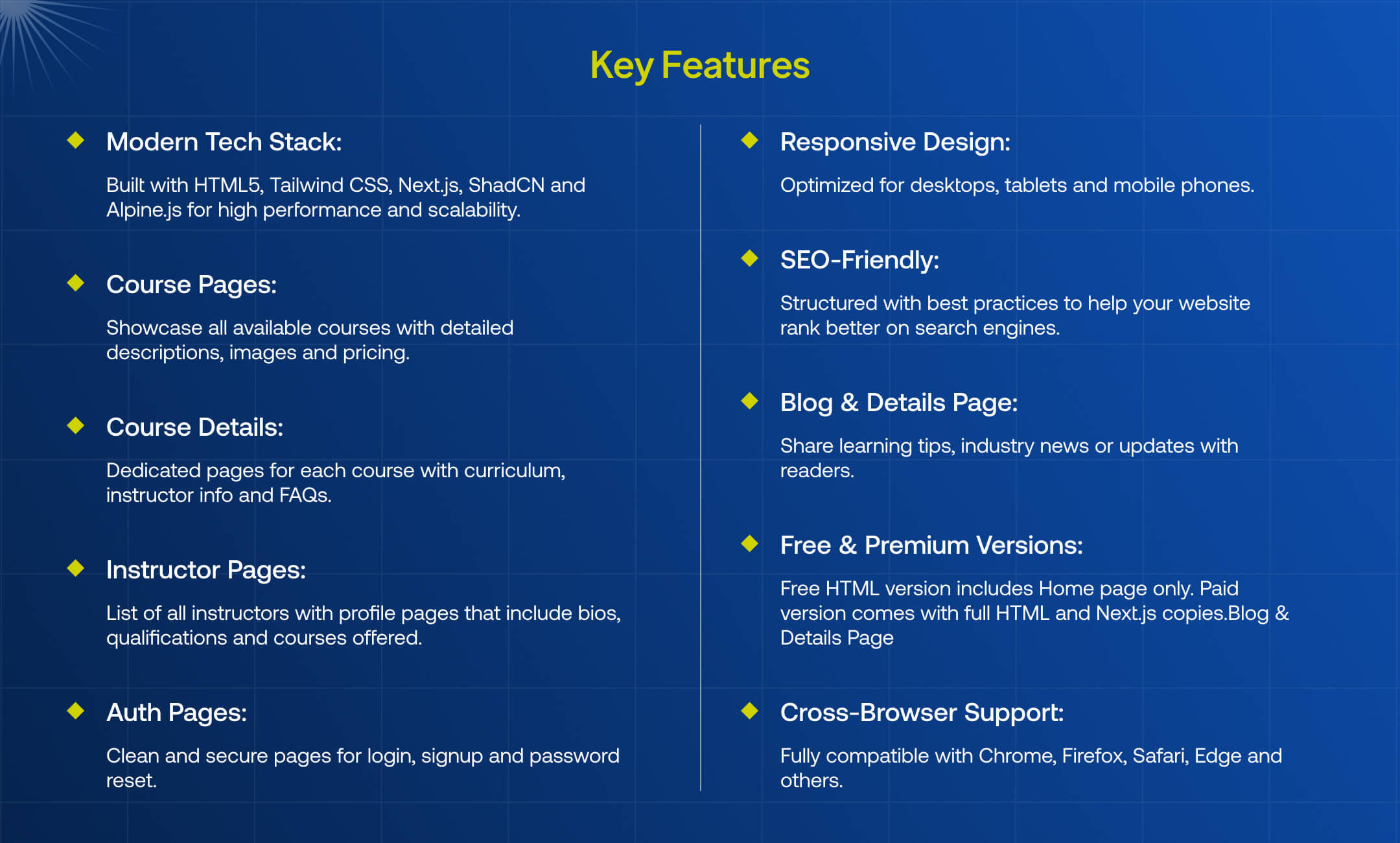 Eduveria website template slide 5