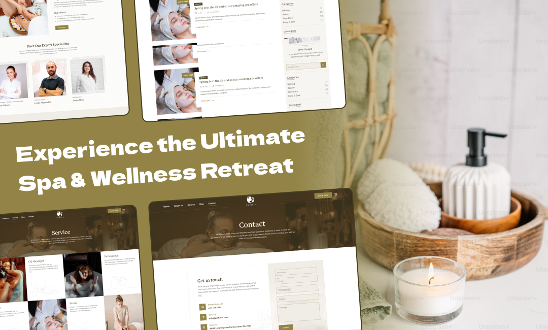 Emberis - Spa, Beauty & Wellness Website Template slide 2