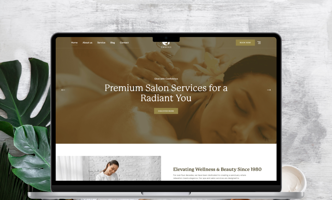 Emberis - Spa, Beauty & Wellness Website Template slide 3