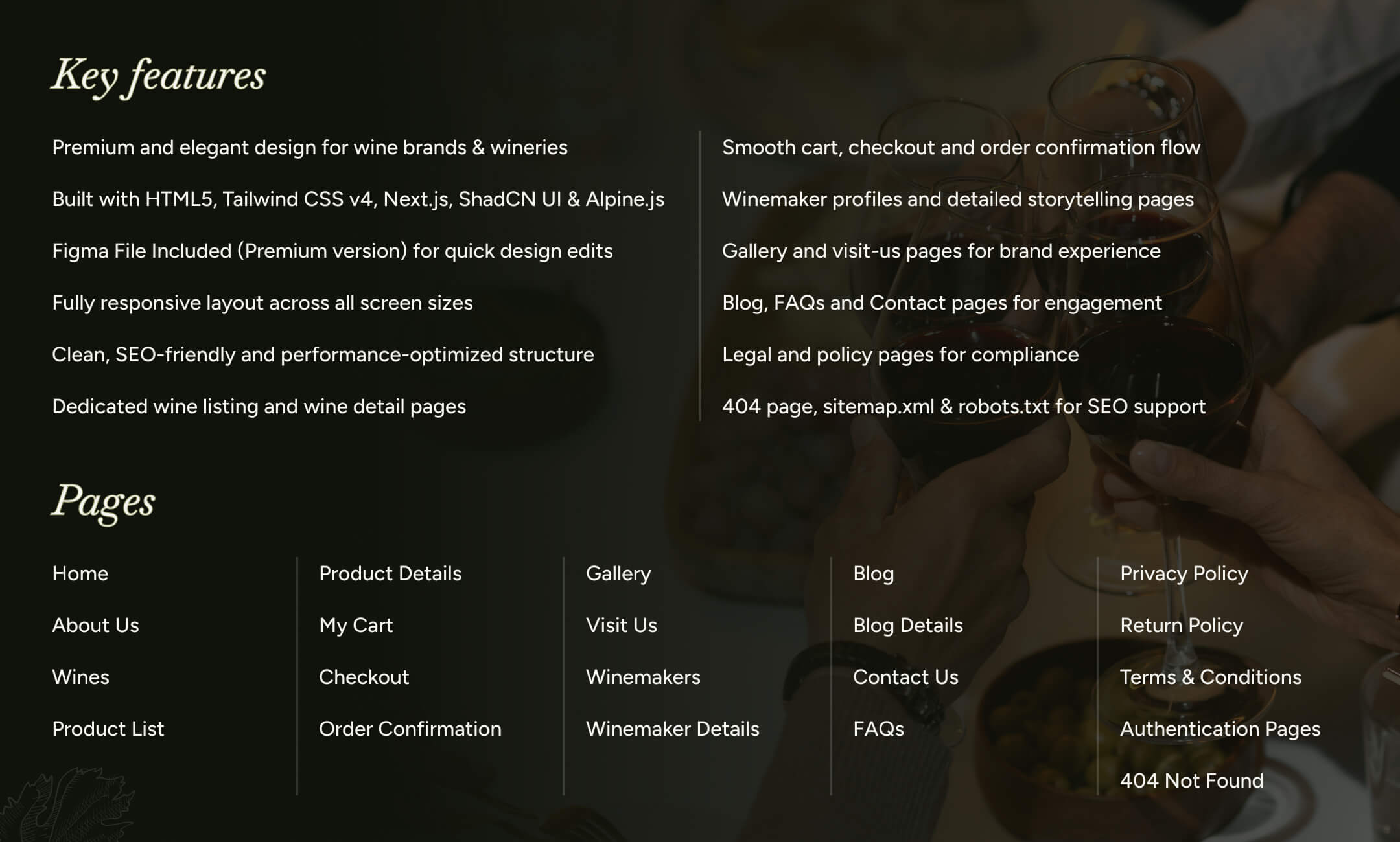 Rosayne website template slide 5