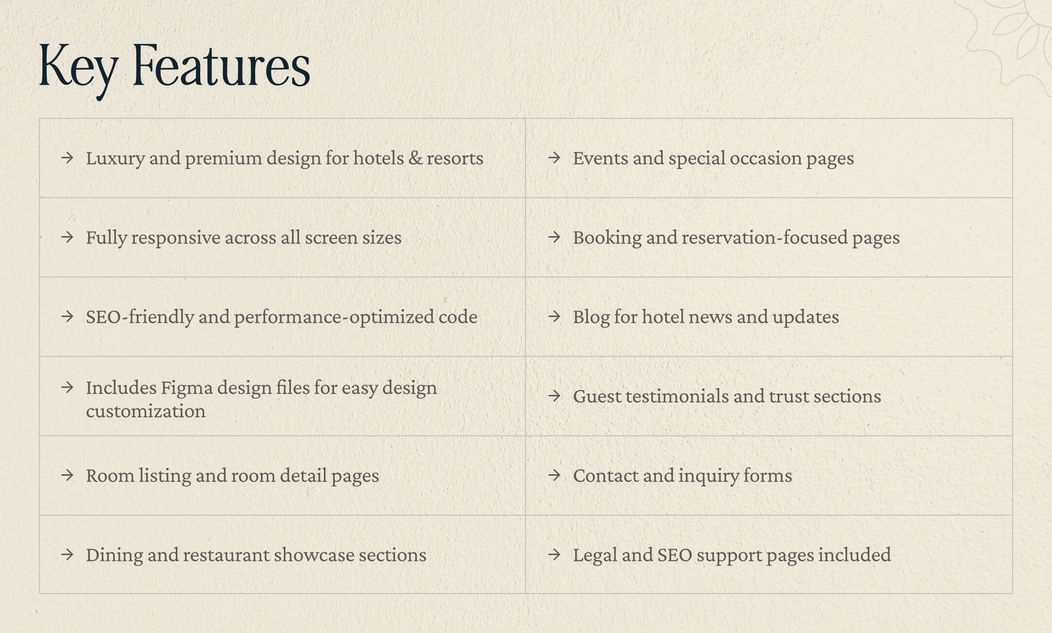 RoyalSuites website template slide 5