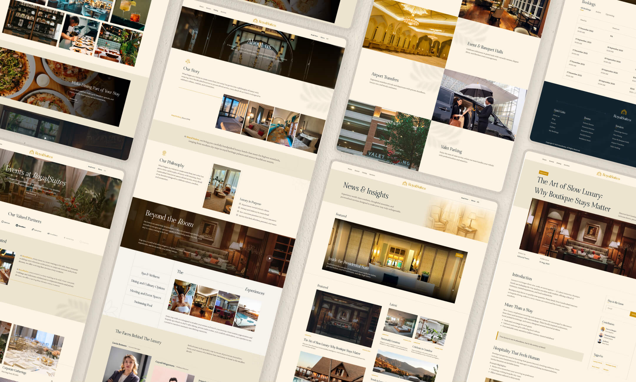 RoyalSuites website template slide 6
