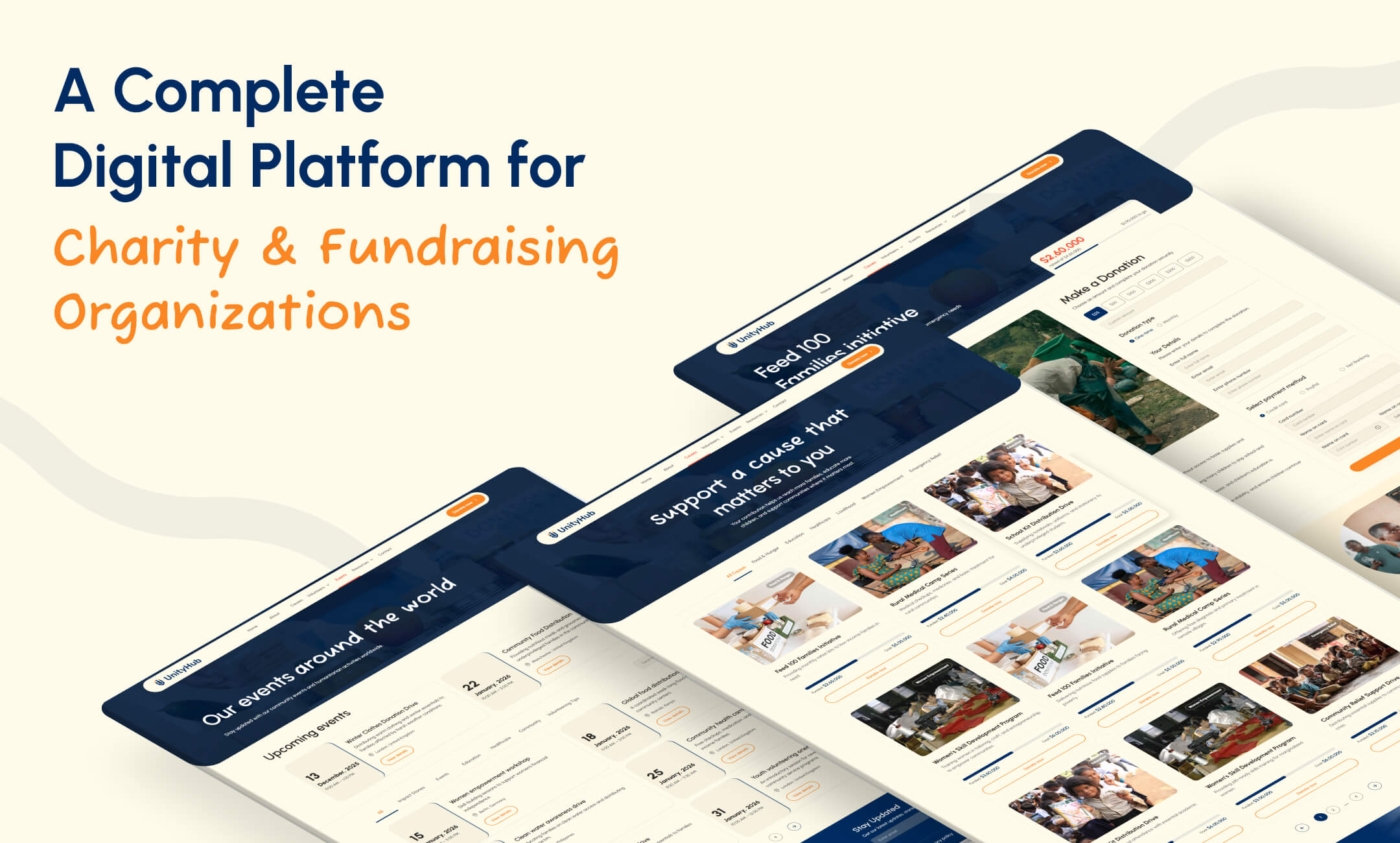 UnityHub website template slide 3